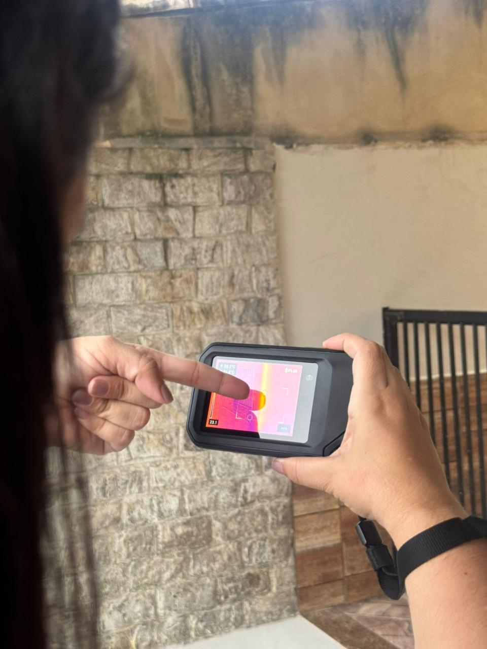 Inspeção com câmera termográfica FLIR realizada pela equipe da Proeng